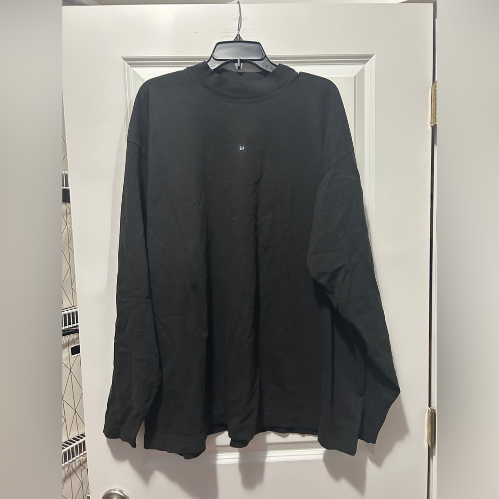 Yeezy GAP collab Men's Black Long Sleeve Tee Big & Tall